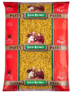San Remo Macaroni Co Small Shells No 28 5kg x 1